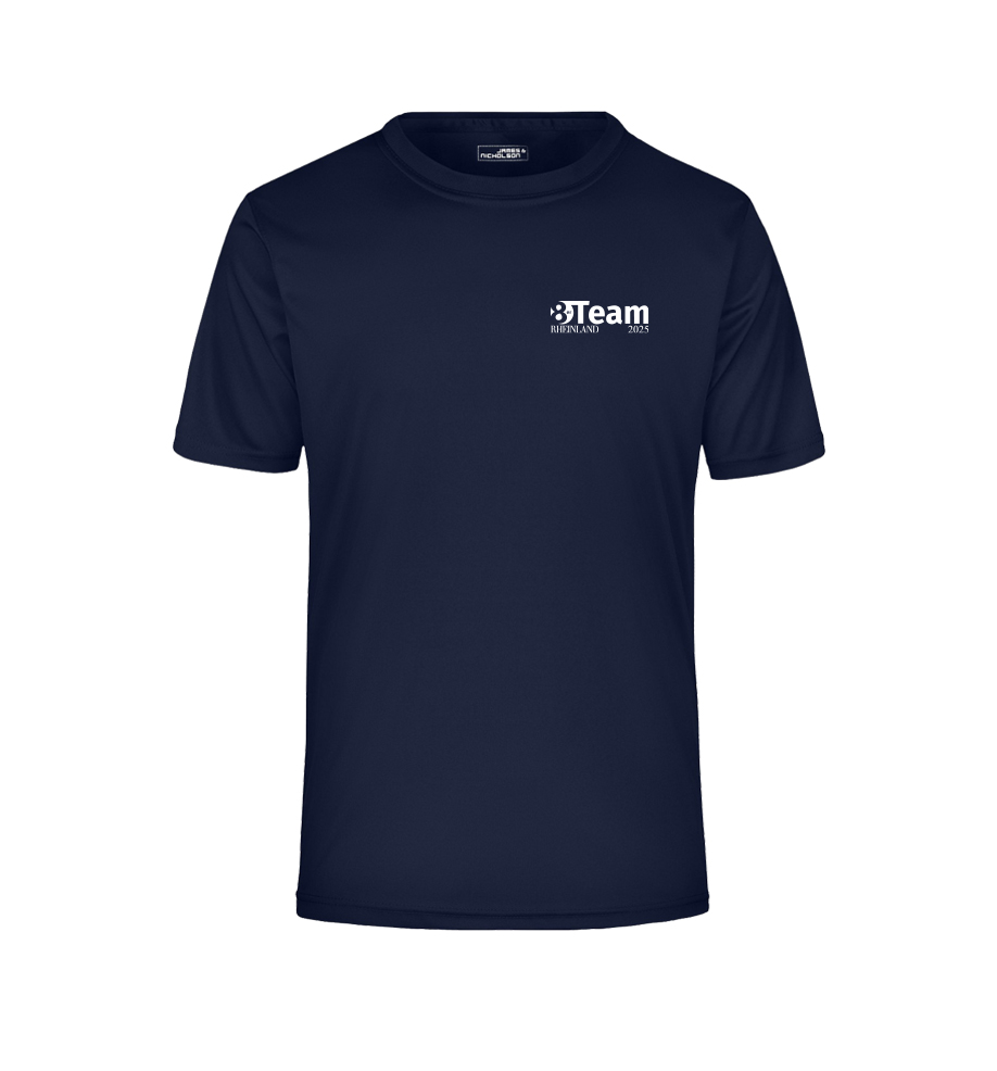 8er Team JN357 Activ Tee Damen Druck Navy