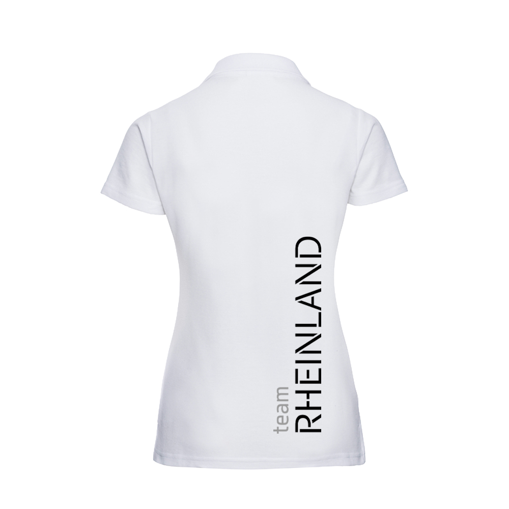 Team Rheinland Poloshirt tailliert weiß M