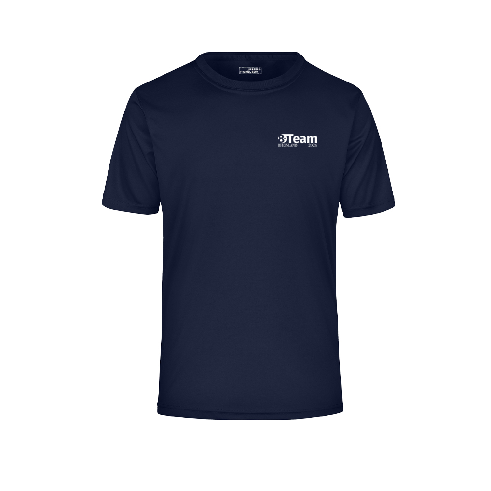 8er Team JN358 Active Tee Herren Druck navy