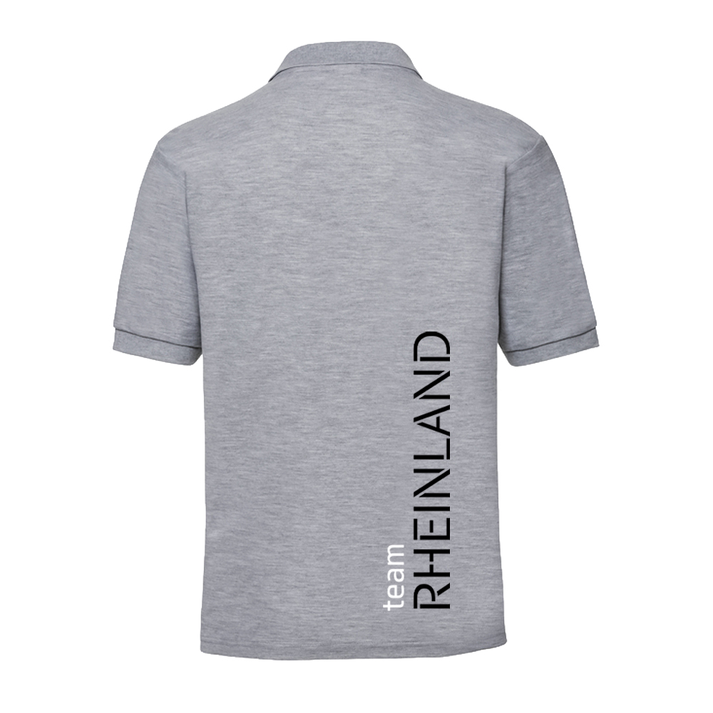 Team Rheinland Poloshirt Herren grau M